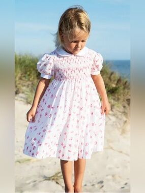 India Amory x Smockingbird Limited Edition Hand-Smocked Floral Dress | Size 6